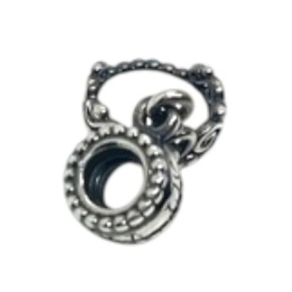 PANDORA 925 ALE CROWN MY PRINCESS CHARM STERLING SILVER TIARA HEART BEAD - Picture 6 of 13